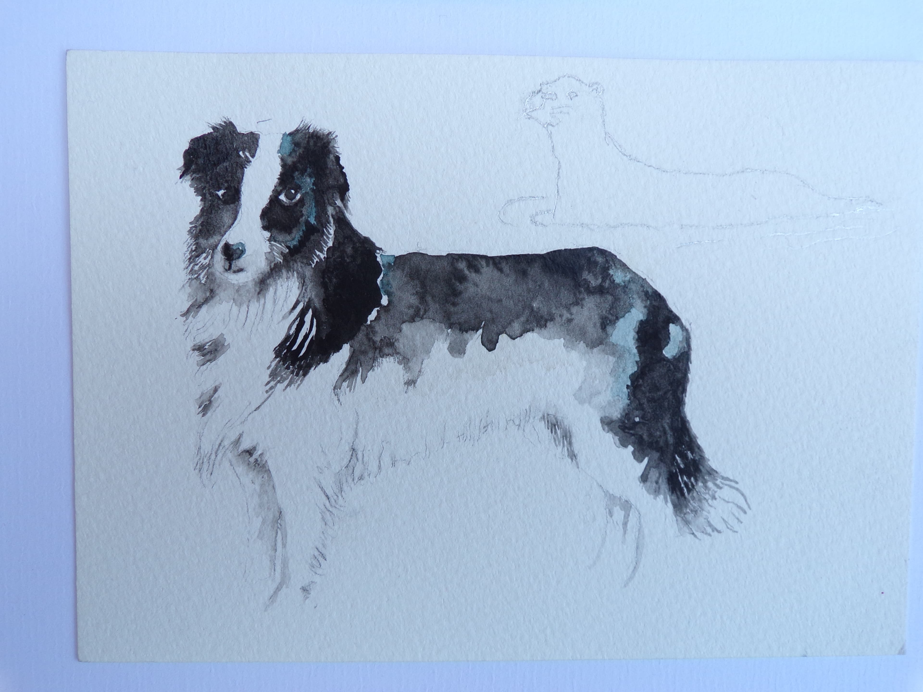 Friend, watercolour, Watercolour