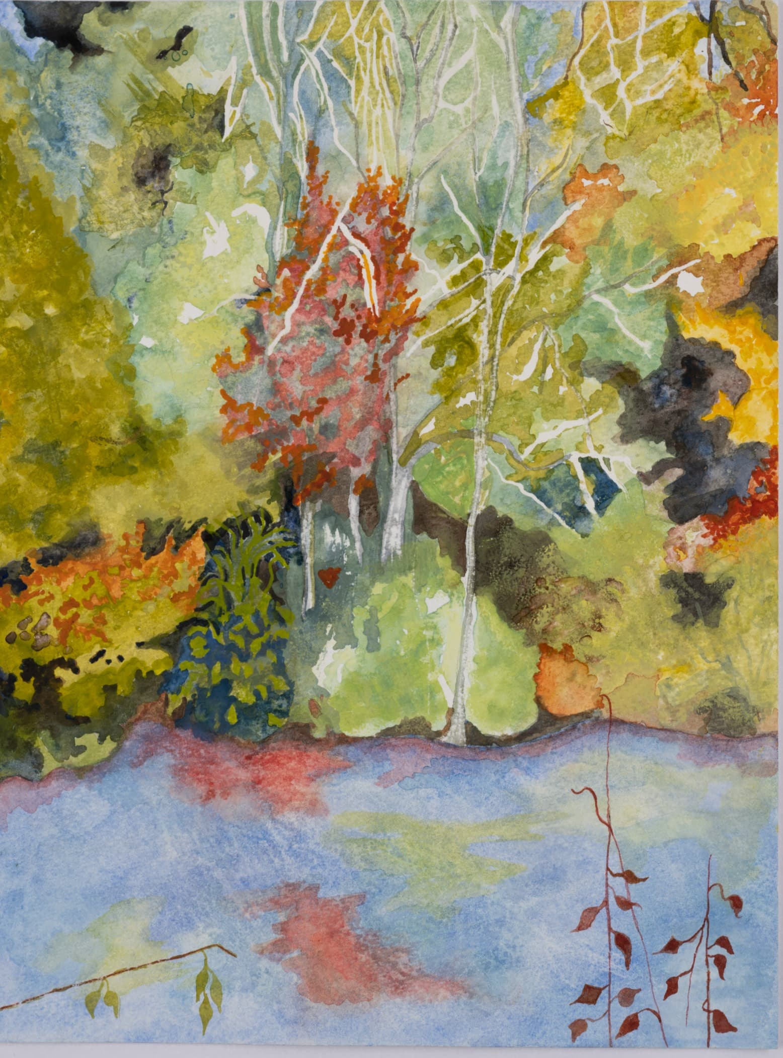 Holly Hill, watercolour, 8.3 × 11.7 in (A4)