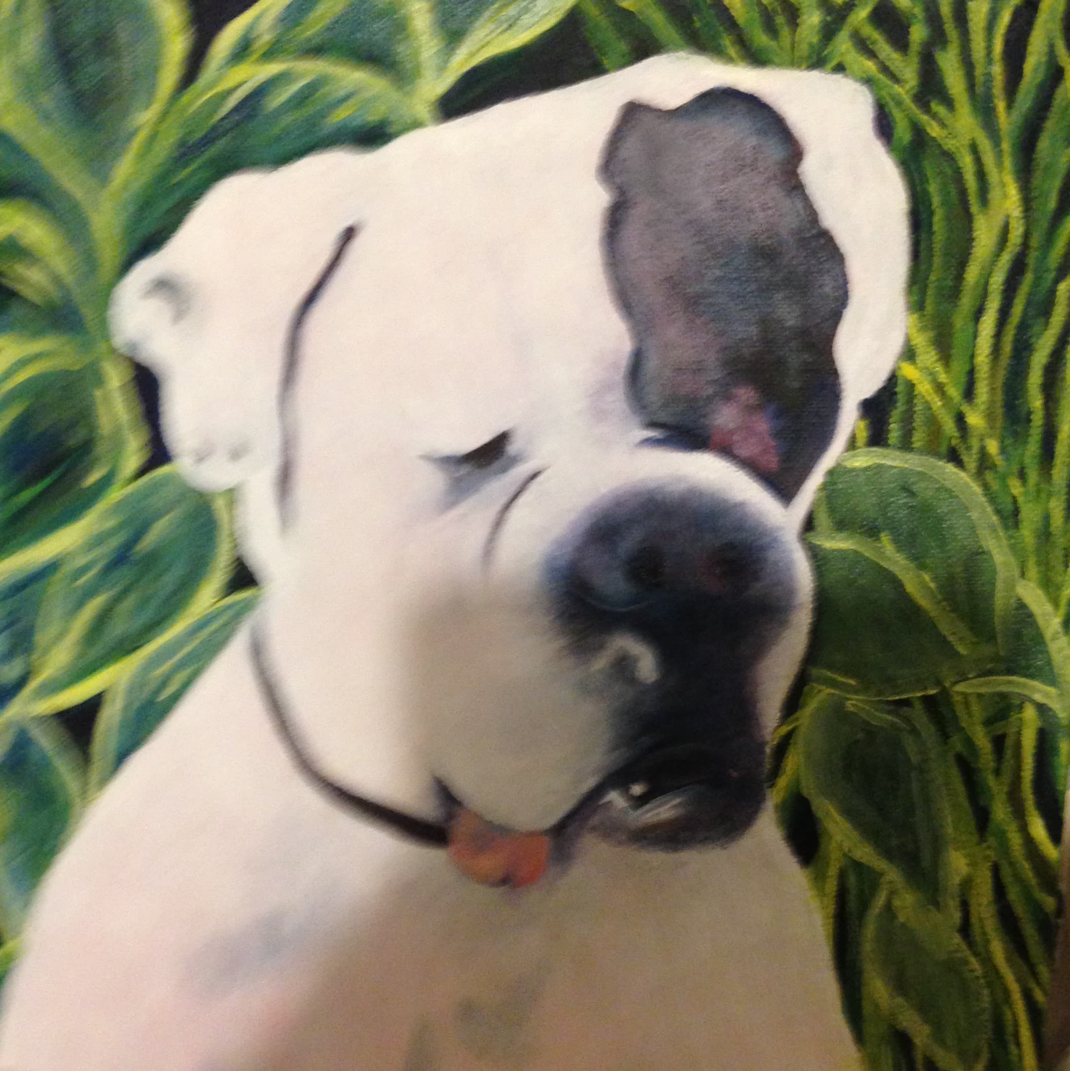 Milo, acrylic, Acrylic on canvas