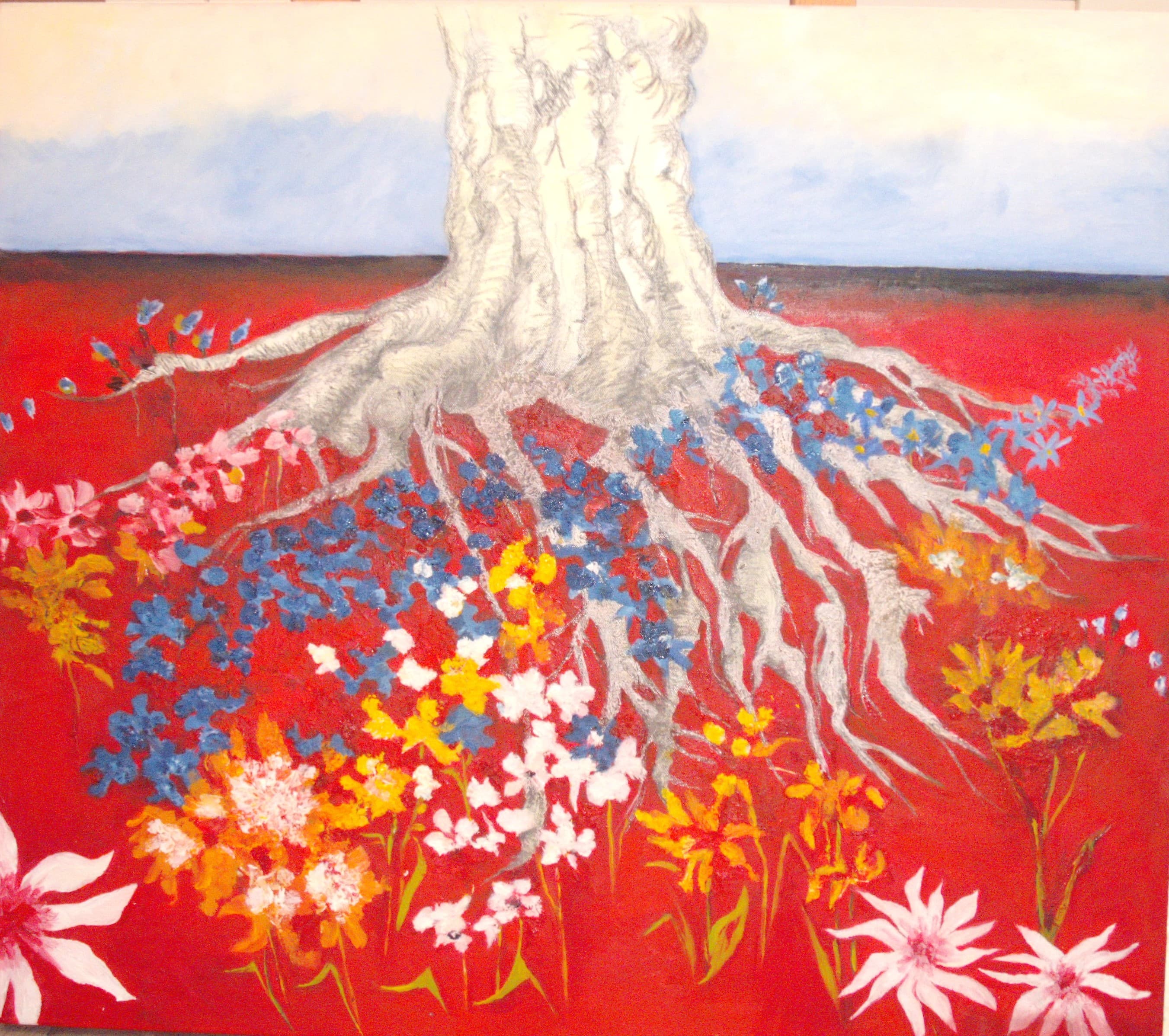 Roots, oil, 32 × 24 in